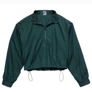 CALIA Women's Golf Cropped Windbreaker Evergreen Size Medium
